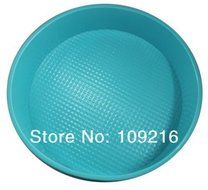 1pcs Green Good Quality 100% Food Grade Silicone Cake/pizza Cupcake Pan Big Round Bakeware DIY Mold