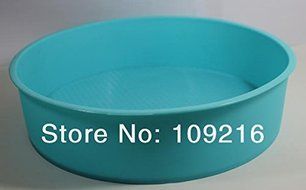 1pcs Green Good Quality 100% Food Grade Silicone Cake/pizza Cupcake Pan Big Round Bakeware DIY Mold N2
