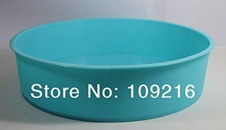 1pcs Green Good Quality 100% Food Grade Silicone Cake/pizza Cupcake Pan Big Round Bakeware DIY Mold N3