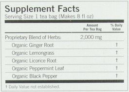 Yogi Tea Ginger, Herbal Supplement, Tea Bags, 16 ct N2