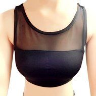 AIMTOPPY Sexy Women Cut Out Bra Crop Vest Bustier Corset Tops Tank Top (Free Size, Black)