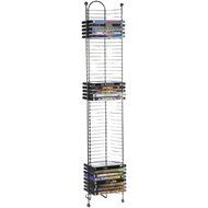 Atlantic 63712035 Nestable 52 DVD/BluRay Games Tower - Gunmetal