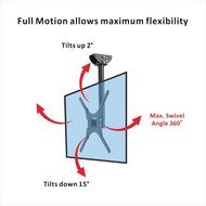 Loctek CM1 Adjustable Tilting Wall Ceiling TV Mount Fits most 26-55" LCD LED Plasma Monitor Flat Panel Screen... N2