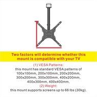 Loctek CM1 Adjustable Tilting Wall Ceiling TV Mount Fits most 26-55" LCD LED Plasma Monitor Flat Panel Screen... N3