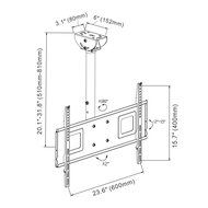 Loctek CM1 Adjustable Tilting Wall Ceiling TV Mount Fits most 26-55" LCD LED Plasma Monitor Flat Panel Screen... N7