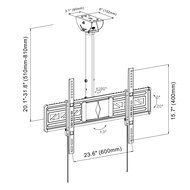 Loctek CM1 Adjustable Tilting Wall Ceiling TV Mount Fits most 26-55" LCD LED Plasma Monitor Flat Panel Screen... N14