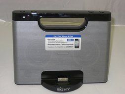 Sony RDPM7IP 30-Pin iPhone/iPod Portable Speaker Dock (Silver)