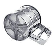 Stainless Steel 3 Cup Flour Sifter/ Sieve, Great for Sifting Flour,Confectioners Sugar, Cocoa Powder and Other...