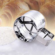Stainless Steel 3 Cup Flour Sifter/ Sieve, Great for Sifting Flour,Confectioners Sugar, Cocoa Powder and Other... N2