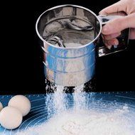Stainless Steel 3 Cup Flour Sifter/ Sieve, Great for Sifting Flour,Confectioners Sugar, Cocoa Powder and Other... N6