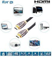 IBRA&reg; 5 Feet High Speed PRO GOLD RED HDMI v2.0/1.4a Cable 3D PS4 2160p 4K Ultra HD (1.5M/5 Feet) N41