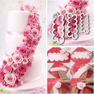Young Pan Cake Decorating Gumpaste Flowers &amp; The Easiest Rose Ever Small Cutter Set of 3 N2