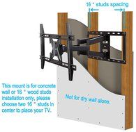 Mounting Dream MD2296 UL Certified TV Wall Mount Bracket for most 42-70 Inch LED, LCD and OLED Flat Screen TV,... N6