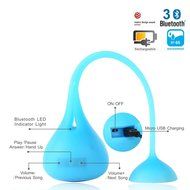 ELENKER Portable mini Watherproof IP65 Shower Bluetooth Speaker Blue N5