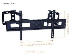 Mount-It! MI-484C Articulating Corner Mount for TV Premium Swivel Full Motion Wall Bracket for 37-63 inch Screen... N3