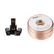 Acoustic Audio AA5170 Home Theater 5.1 Bluetooth Speaker System 700W with Powered Sub and AmazonBasics 16-Gauge...