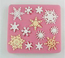 Autek Snow Snowflake Shape Fondant Soap Sugar Craft Cake Decorating Silicone Mold #127 N2