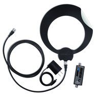 Antennas Direct 50 Mile Range Clearstream Eclipse Amplified Indoor HDTV Antenna, White/Black (ECL-A)