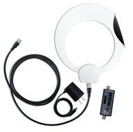 Antennas Direct 50 Mile Range Clearstream Eclipse Amplified Indoor HDTV Antenna, White/Black (ECL-A) N2