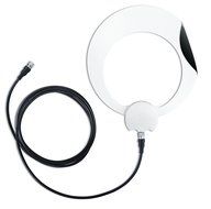 Antennas Direct 50 Mile Range Clearstream Eclipse Amplified Indoor HDTV Antenna, White/Black (ECL-A) N5
