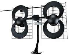 Antennas Direct 50 Mile Range Clearstream Eclipse Amplified Indoor HDTV Antenna, White/Black (ECL-A) N6