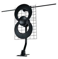 Antennas Direct 50 Mile Range Clearstream Eclipse Amplified Indoor HDTV Antenna, White/Black (ECL-A) N10