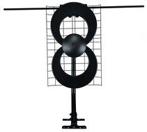 Antennas Direct 50 Mile Range Clearstream Eclipse Amplified Indoor HDTV Antenna, White/Black (ECL-A) N11