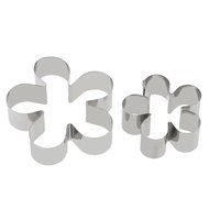 TecGeo(TM) DIY Cookie Biscuit Candy Mould Stainless Steel 12pcs Cake Fondant Cutters Flower Petal Shapes Mold... N2