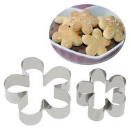 TecGeo(TM) DIY Cookie Biscuit Candy Mould Stainless Steel 12pcs Cake Fondant Cutters Flower Petal Shapes Mold... N3