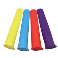 Hysagtek 4 Pcs Silicone Ice Lolly Moulds Home Made Ice Pops Lollies Maker Tube Mixed Color