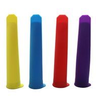 Hysagtek 4 Pcs Silicone Ice Lolly Moulds Home Made Ice Pops Lollies Maker Tube Mixed Color N2