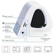 Bluetooth speakers Zzero Portable Bluetooth Wireless Speaker 3w Clear Sound Build-in Microphone and MP3 Player... N19