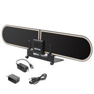 Besitek TV antenna Flat HD Digital Indoor Amplified TV Antenna - 50 Miles Range - Detachable Amplifier Signal...
