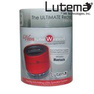 Lutema WaveTube Wireless Bluetooth Portable Digital Speaker w/FM Radio - Red N4