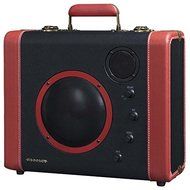 Crosley CR8008A-BK Soundbomb Portable Bluetooth Speaker with Aux-In and Microphone Jack, Black &amp; Red
