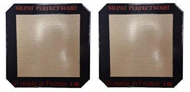 Demarle Silpat Sushi Roll Mat 9.5 inch by 9.5 inch (2 Pack)