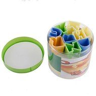 Delight eShop 28 Pcs Plastic Alphabet Letter Biscuit Baking Cake Mould Fondant Cookie Cutters N5