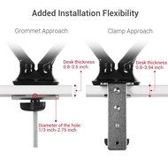 Loctek Gas Spring Dual LCD Arm Desk Monitor Mounts Fits 10"-27" Monitors N4