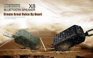 Plusuy Waterproof Shockproof Dustproof Rugged Speaker,Portable Wireless Bluetooth 4.0 Sport Speakers for Climbing... N3