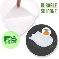 Co Kneading Bag | Nonstick Silicone Dough Kneading Mix Food Bag with Bowl Scraper Bonus, for Bread Pizza Pastry... N4