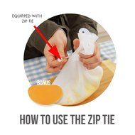 Co Kneading Bag | Nonstick Silicone Dough Kneading Mix Food Bag with Bowl Scraper Bonus, for Bread Pizza Pastry... N5