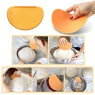 Co Kneading Bag | Nonstick Silicone Dough Kneading Mix Food Bag with Bowl Scraper Bonus, for Bread Pizza Pastry... N6