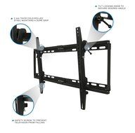 Mount-It! TV Wall Mount Bracket Low Profile Tilt Design for 32 to 65 Inch LCD/LED/4K TVs, VESA 600x400 mm (MI-... N5