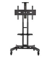 Mount Factory Rolling TV Stand Mobile TV Cart for Flat Screen, LED, LCD, OLED, Plasma, Curved TV&#039;s - with Mount... N3