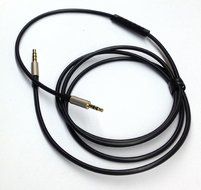 Black Replacement cable with Remote volume control &amp; Mic for iphone ipod ipad to Bose SoundTrue On-Ear around-ear...