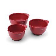 KitchenAid Classic Mixing Bowls (Red, Set of 3)