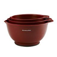 KitchenAid Classic Mixing Bowls (Red, Set of 3) N2