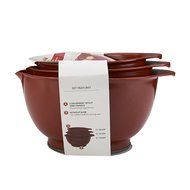KitchenAid Classic Mixing Bowls (Red, Set of 3) N5