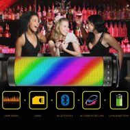 V.one Portable Wireless Bluetooth Speaker with Microphone Led Flashlight Fm Radio Hi-Fi Hands-free Function Support... N2