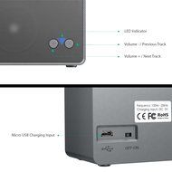 AUKEY Bluetooth Speaker, Portable Wireless Speaker with Powerful Stereo Sound and Built-in Mic for iPhone, iPad... N5